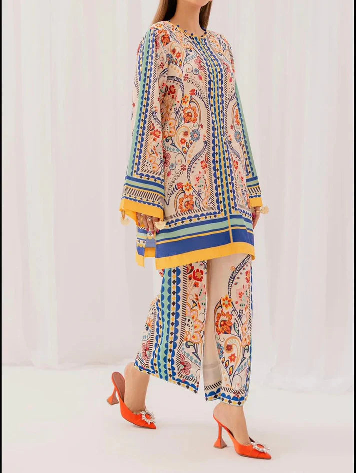Digital Printed 3pc Swiss Lawn MY - 706
