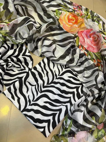 Digital Printed 3pc Swiss Lawn MY - 745