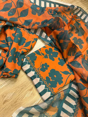 Digital Printed 3pc Swiss Lawn MY - 743