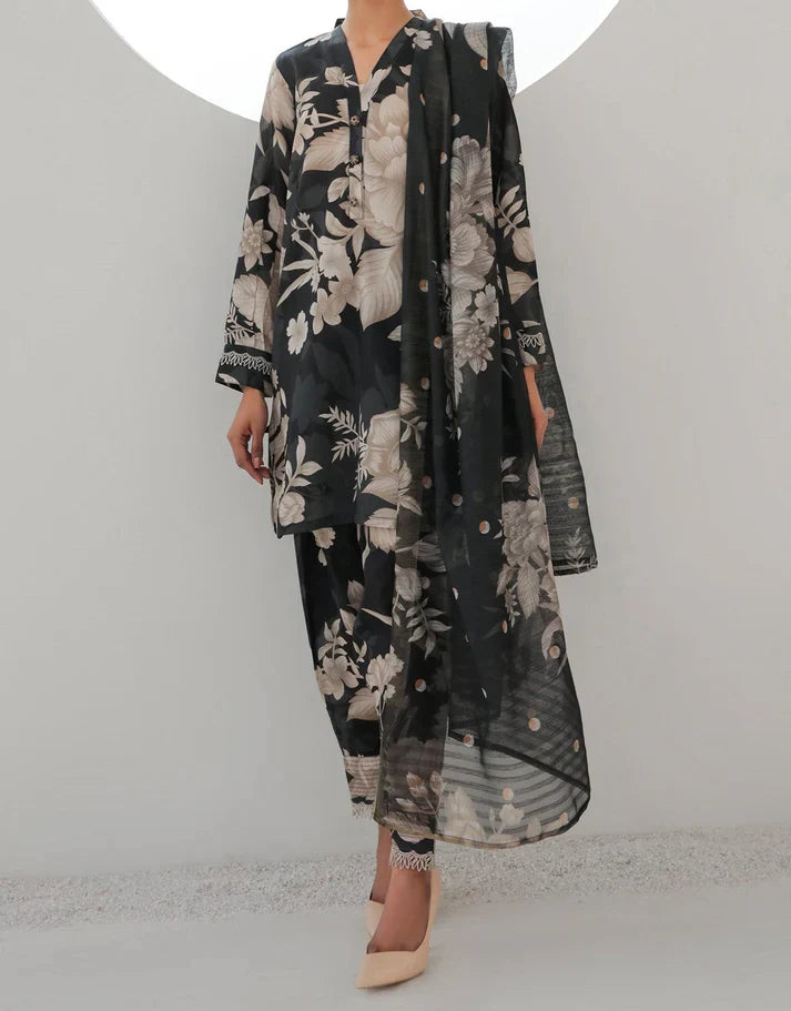 Digital Printed 3pc Swiss Lawn MY - 710