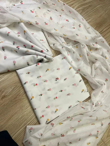 Digital Printed 3pc Swiss Lawn MY - 742