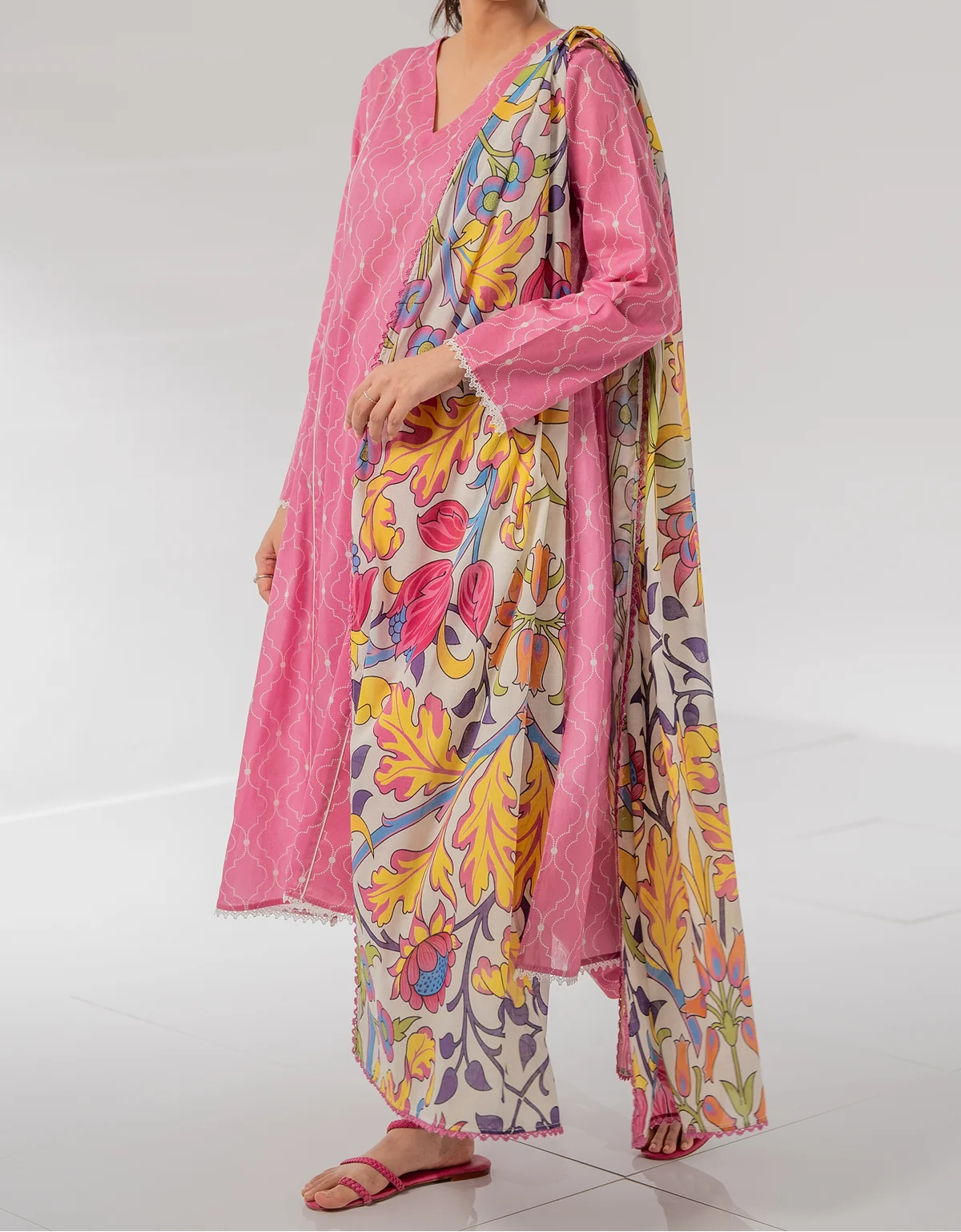 Digital Printed 3pc Swiss Lawn MY - 752