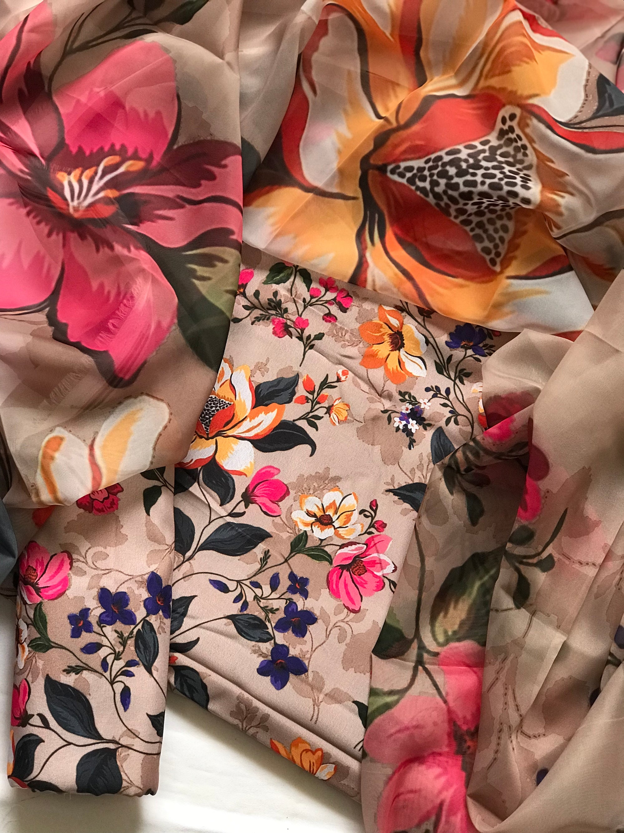 Digital Printed 3pc Swiss Lawn MY - 771
