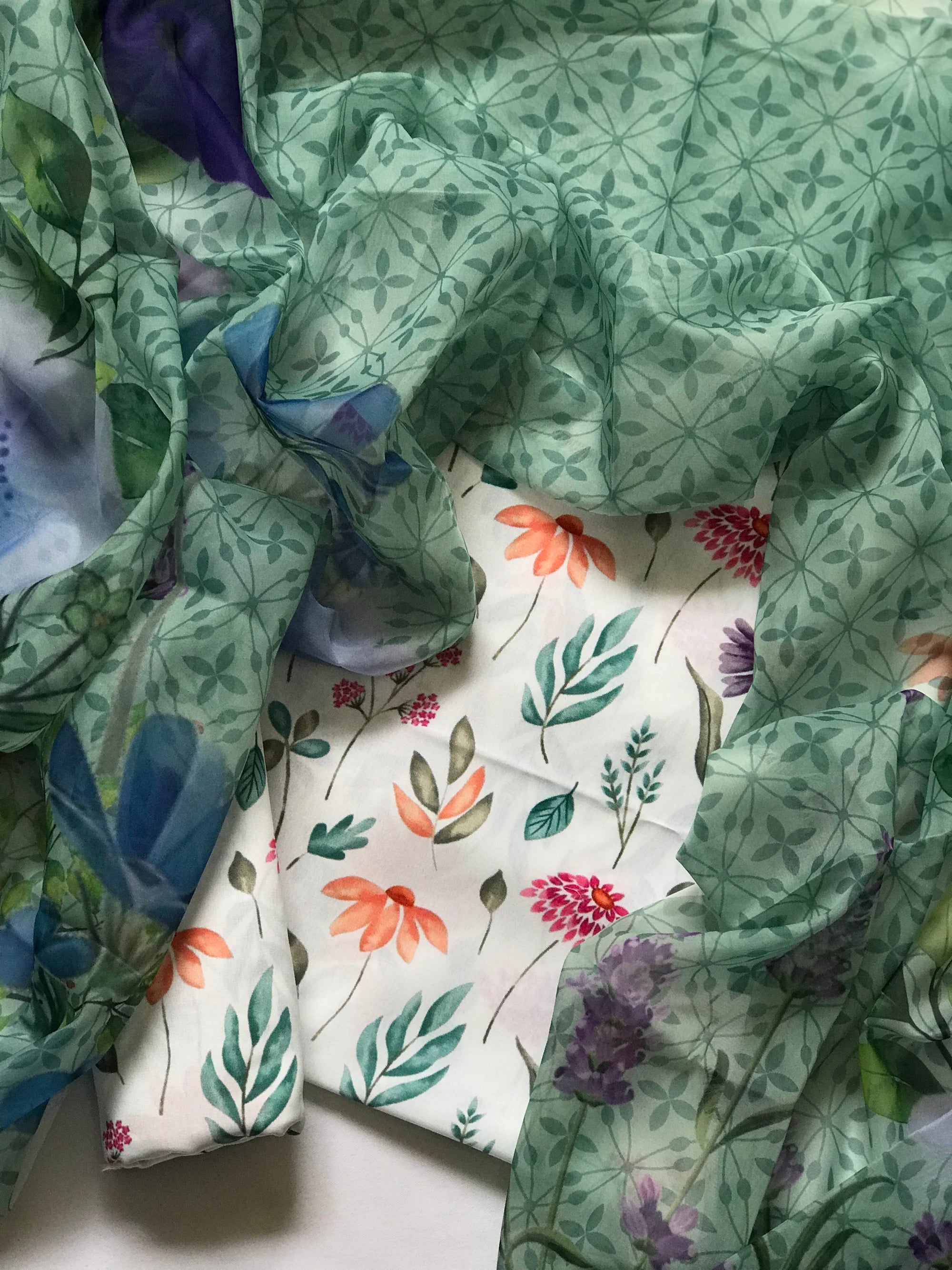Digital Printed 3pc Swiss Lawn MY - 758