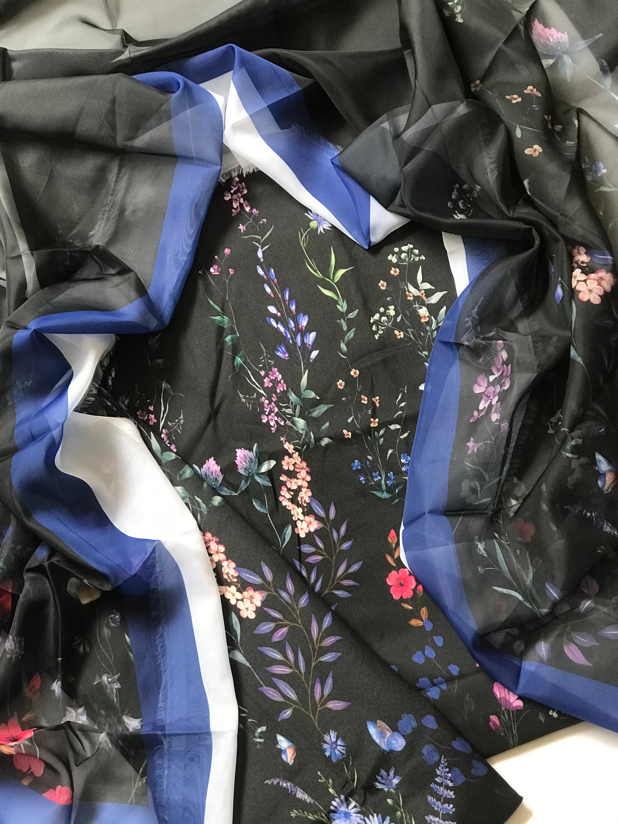 Digital Printed 3pc Swiss Lawn MY - 762