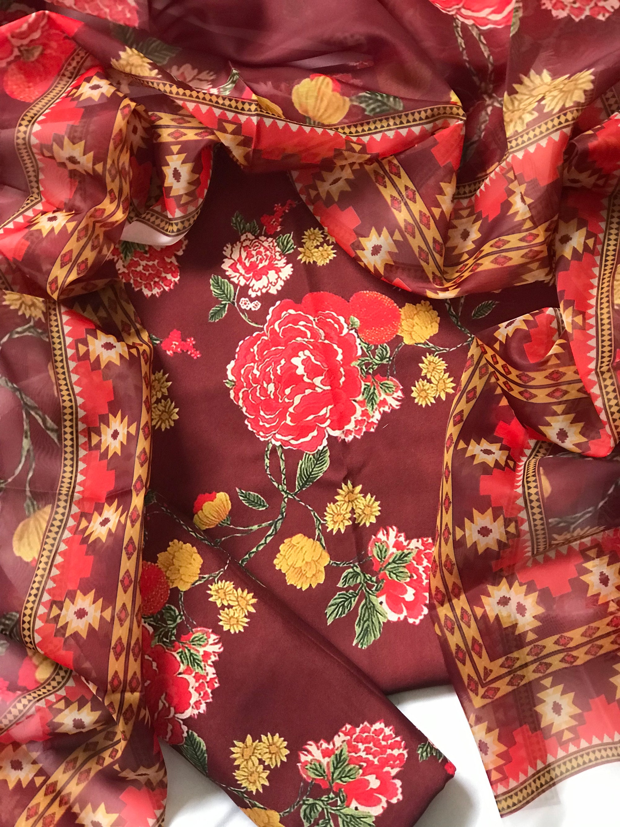 Digital Printed 3pc Swiss Lawn MY - 769